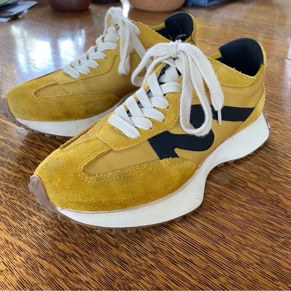 Steve Madden Campo Sneaker in Mustard - Picture 3 of 14